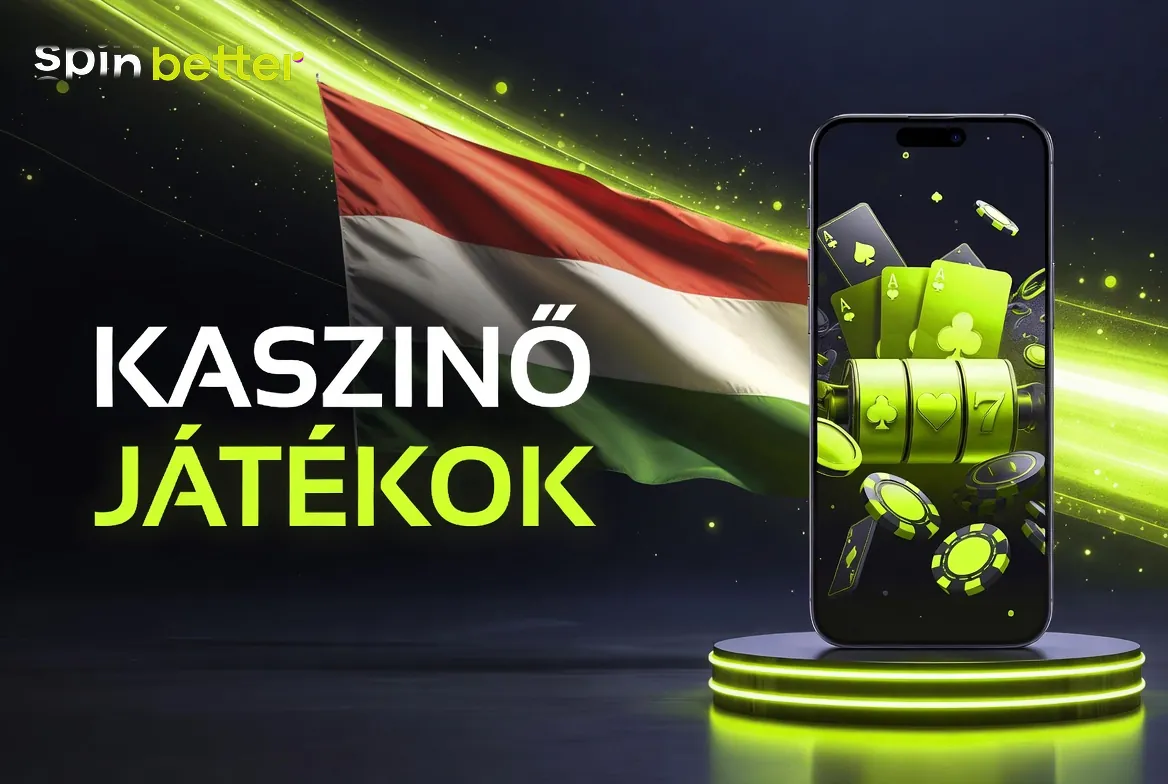 SpinBetter casino magyar nyelvű játéklobbija asztali nézetben